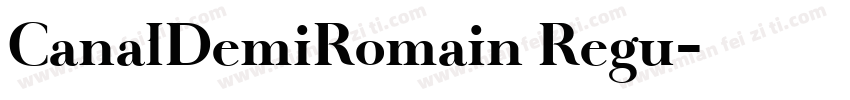 CanalDemiRomain Regu字体转换